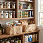 GRANNY SAYS Wicker Storage Baskets for Shelves, Hyacinth Baskets, 2-Pack - Image 5
