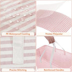 Lifewit 100L Large Laundry Baskets, Laundry Hampers Bags, 2 Pack, Grey&Pink - Image 6