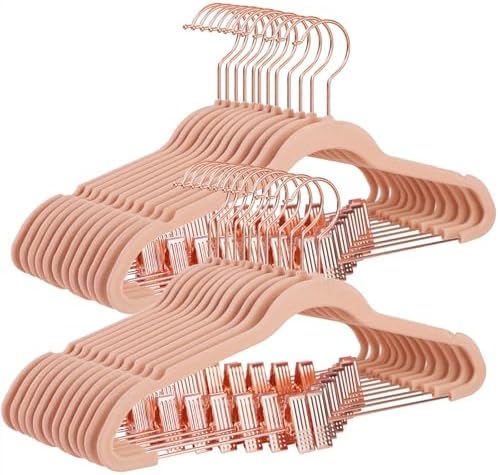 SONGMICS 24 Pack Pants Hangers, 16.7 Inch, Heavy-Duty, Non-Slip by SONGMICSbySONGMICSHOME