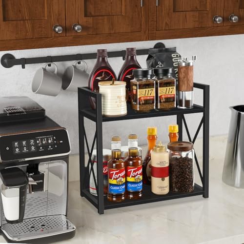 YINMIT Kitchen Countertop Organizer,Spice Rack,Coffee Bar Shelf Organizer - Image 2