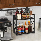 YINMIT Kitchen Countertop Organizer,Spice Rack,Coffee Bar Shelf Organizer - Image 2