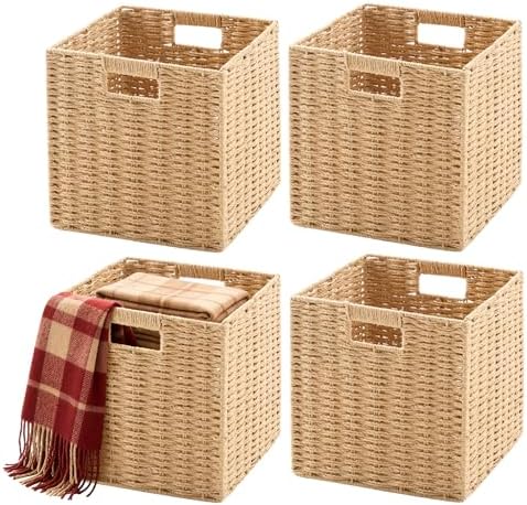 Paper Rope Storage Baskets Set by Laveduso