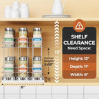 Mystozer Pull Out Spice Rack Organizer for Cabinet, Slide Out Spice Racks - Image 2
