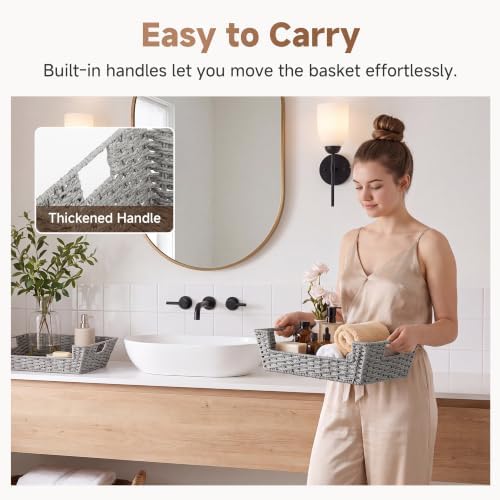 StorageWorks Pantry Baskets for Organizing, Large Wicker Basket for Storage - Image 5