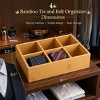 Closet Drawer Organizer Divider - 2 Pack Bamboo Holders Organizers - Image 6