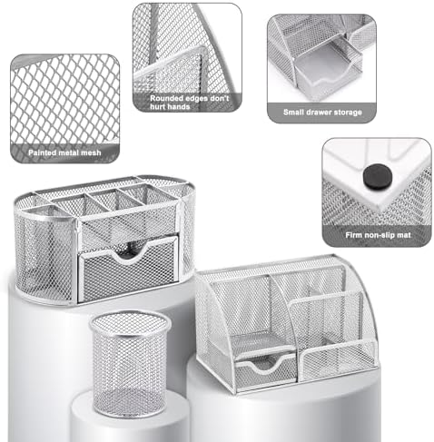 17 IN 1 Office Desk Organizer Set for Back to School Supplies Accessories - Image 3