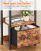 Furologee 6 Tier Bookshelf Set of 2,Industrial Bookshelves and Bookcases - Image 5