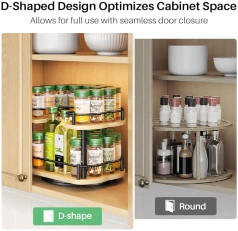 SNTD Spice Organization for Cabinet, Lazy Susan Spice Rack, 10 in - Image 6