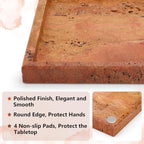 Real Natural Marble Tray for Bathroom, Vanity, Kitchen Counter & Desktop - Image 3