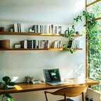 ROGMARS 48 Inches Long Walnut Floating Shelves by 100RealSolidWood