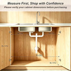 2 Pack Under Sink Organizer, 3-Tier Pull Out Kitchen Cabinet Organizer - Image 2