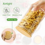 BGraceyy Glass Jars with Bamboo Lids 20 oz, 12 Pcs - Image 4