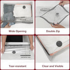 Vacuum Storage Bags with Portable Electric Pump,Space Saver Sealer Bags, Airtight Compression Bags for Clothes, Pillows, Comforters, Blankets, Bedding (15 Pack) - Image 5