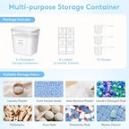 Lifewit Laundry Pods Container with Pop-up Lid, 0.72gal, 3 Pcs - Image 6