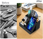 Wireless Charger with Desk Organizer, Multifunctional Desk Pen Holder - Image 3
