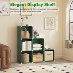 C&AHOME 6-Cube Storage Organizer Cube Shelf Closet Storage Bookcase, Green - Image 3