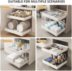 DOMNIU 2 Pack Pull Out Cabinet Organizers Expandable Width (12.4''-20.27'') - Image 6