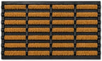 Gardenised Shoe and Boot Scraper Mat with Tray Coir Bristles Built-in Wire Brush and Non-Slip Rubber Base for Mud Dirt and Debris Removal at Entryway Patio Porch Worksite and Garage Entrance, 18x30 by Gardenised