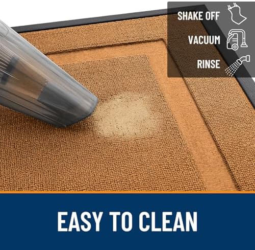 OLANLY Front Door Mat Outside 33x21, All-Season Heavy-Duty Rubber Doormat - Image 5