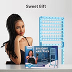 Yumkfoi Adjustable Braiding Hair Rack 160 Pegs, Double-Sided Braiding Rack - Image 6
