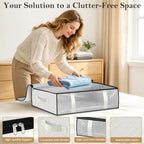 StorageRight Under Bed Storage Bags, 10 Pack, 40L, White - Image 3