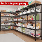 REIBII 70" W Storage Shelves, 1600LBS Heavy Duty & L/H Shaped, for Garage - Image 4