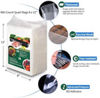 AENTGIU 400 Vacuum Sealer Storage Bags, 8x12 Inch Seal a Meal Bags - Image 4