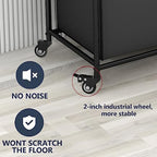 LINZINAR 4 Section Laundry Hamper, Black Laundry Basket 180L Laundry Sorter - Image 6