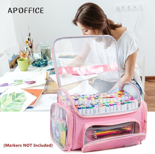 Large Marker Case for 200-300 Markers, Marker Organizer Bag,Pen Storage - Image 4