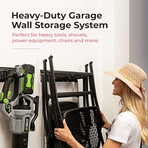 TIDYME Garage Tool Organizer Wall Mount, 96", 6 Racks 12 Hooks, 600 lbs - Image 3