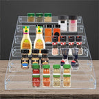 PMMASTO Clear Acrylic Spice Rack for Countertops- 6 Tier - Image 6