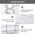 2 Tier Corner Bathroom Counter Organizer, Cosmetic Skincare ，Bathroom Countertop Perfume Tray Vanity, Kitchen Spice Corner Storage Shelf - Image 3