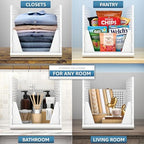 Sorbus Stackable Closet Organizer, Open-Front Shelf Bins (3 XL) - Image 4
