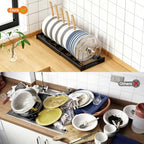Nigelia 2 Pack Pots and Pans Organizer for Under Cabinet, 22" Expandable Food Storage Container Lid Organizers with 10 Adjustable Dividers Pot Lid Holders Rack Inside Cabinet&Kitchen Countertop(Black) - Image 6