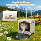 FELICON SELORSS Folding Utility Cart Portable Rolling Crate Handcart-Gray - Image 2