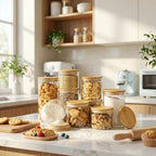 17 oz Glass Jars with Bamboo Lids, Airtight Food Storage Containers, 12Pack - Image 6