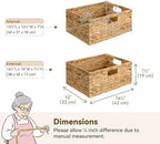 GRANNY SAYS Wicker Baskets with Handles,Large Wicker Storage Baskets,1-Pack - Image 2