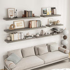 RICHFOCUS Long Floating Shelves for Wall 1Pack, Grey, 48" Lx8 D - Image 2