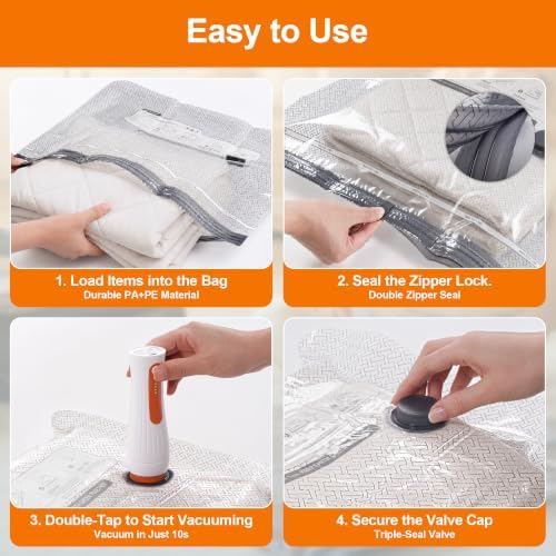 16 Pack Vacuum Storage Bags for Clothing Travel - Image 5