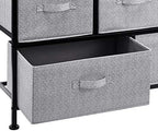 Amazon Basics Extra Wide Fabric 5-Drawer Storage Organizer Unit for Bedroom Closet, Black - Image 4