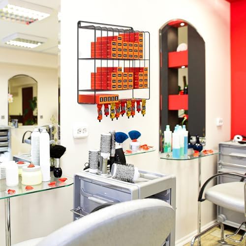 Large Hair Color Organizer, 2 Tiers Color Storage for Salon Wall Mount - Image 6