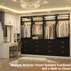 Besiost Closet Systems with 12 Wood Drawers, Closet System Set of 4 - Image 2