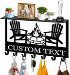 Dyoart Custom Camping Key Holder Wall Mount with Shelf, Home Decor Gifts by Dyoart