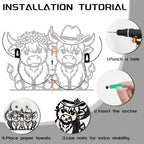 Highland Cow Toilet Paper Holder Wall Mount/Stand for Extra 8 Rolls - Image 4