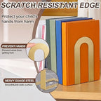 Chunful 12 Pcs Gold Metal BookEnds Shelves, 7.5 x 5.75 x 3.5 in - Image 6
