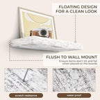 RICHFOCUS 24Inch Floating Shelves for Wall 2Pack|Rustic White|8" D - Image 6