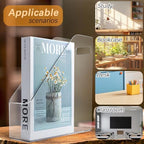 Magazine Holder, 2 Pack Acrylic Magazine File Holder,A4 Vertical File Organizer with Handle for Desk,Clear Document Rack File Folder Storage Bin - Image 5