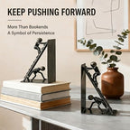 Decorative Bookends for Shelves, Modern Climbing Man - Image 3