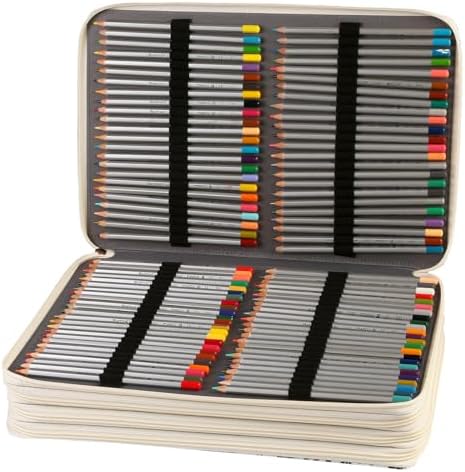 384 Slots Pencil Case, 4-Layer Organizer with Shoulder Strap - Image 2