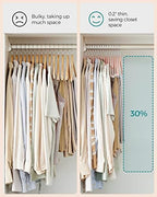 SONGMICS 30-Pack Pants Hangers, Velvet Hangers with Adjustable Clips - Image 4